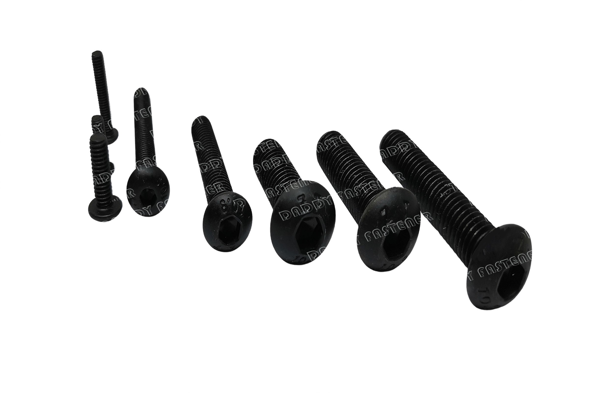 M8x10mm Hex Socket Button Head Cap Bolts Screws Stainless Steel 25pcs - Black - Bed Bath